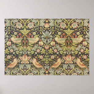 Affiche Thierry de fraises par William Morris, Art Vintage