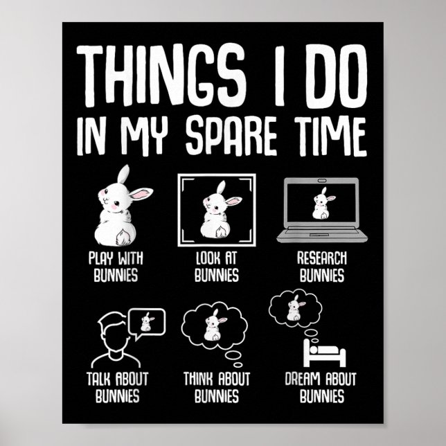 Affiche Things I Do In My Spare Time Bunny Rabbit Girls Ki (Devant)