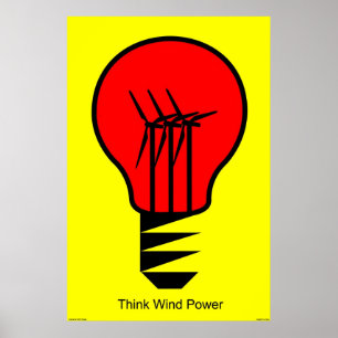 Affiche Think Wind Power