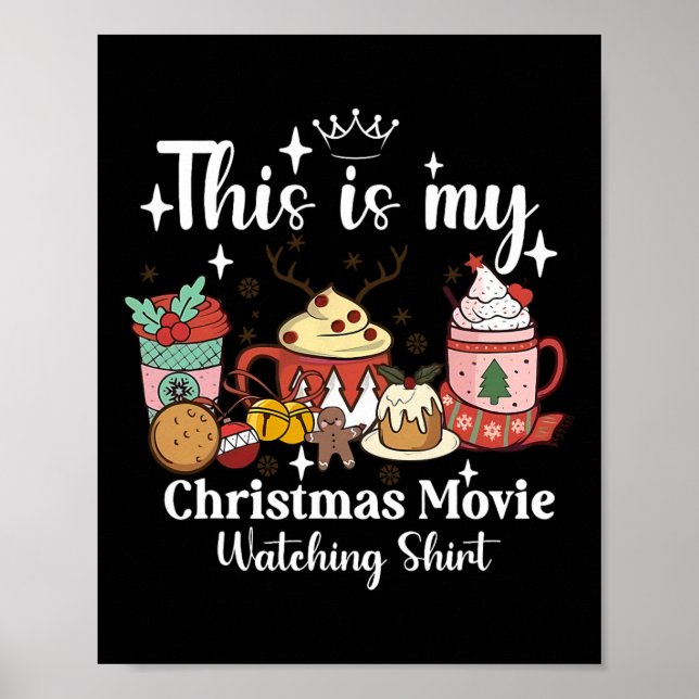 Affiche This Is My Christmas Movie Watching Shirt Family M (Devant)