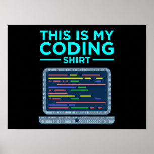 Affiche This Is My Coding Computer Programming Programmer