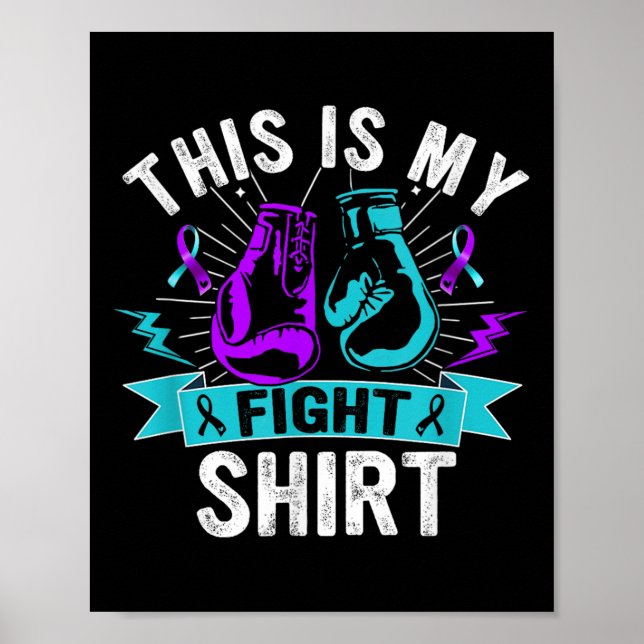 Affiche This Is My Figh Suicide Prevention Fighter Strong  (Devant)