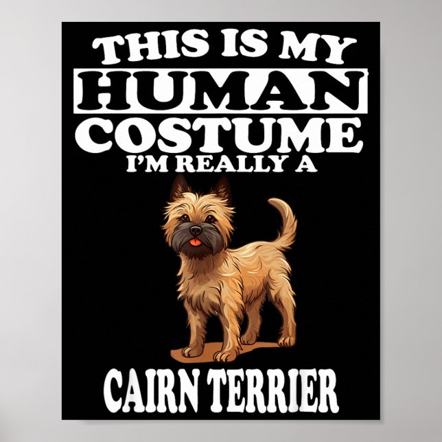 Affiche This Is My Human Costume Im Really A Cairn Terrier (Devant)