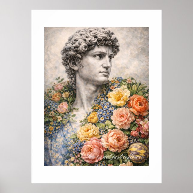 Affiche This Is Not Just a Flower – Romantic Surreal Flora (Devant)