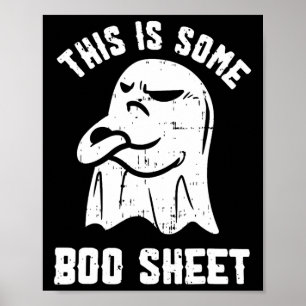 Affiche This Is Some Boo Sheet Halloween Ghost Funny Men W