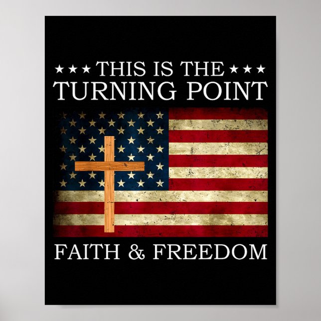 Affiche This Is The Turning Point Patriotic Christian Fait (Devant)