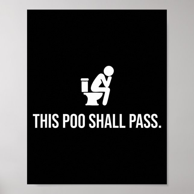 Affiche This O Shall P Funny Quote Birthday Party Gag Gift (Devant)