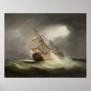 Affiche Thomas Buttersworth - H.M.S. "Victoire"