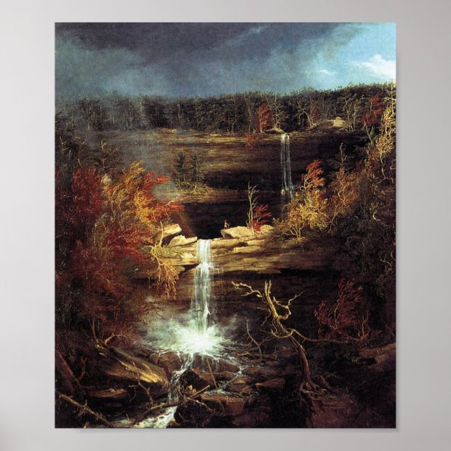 Affiche Thomas Cole : Chutes de la Kaaterskill(1826) (Devant)
