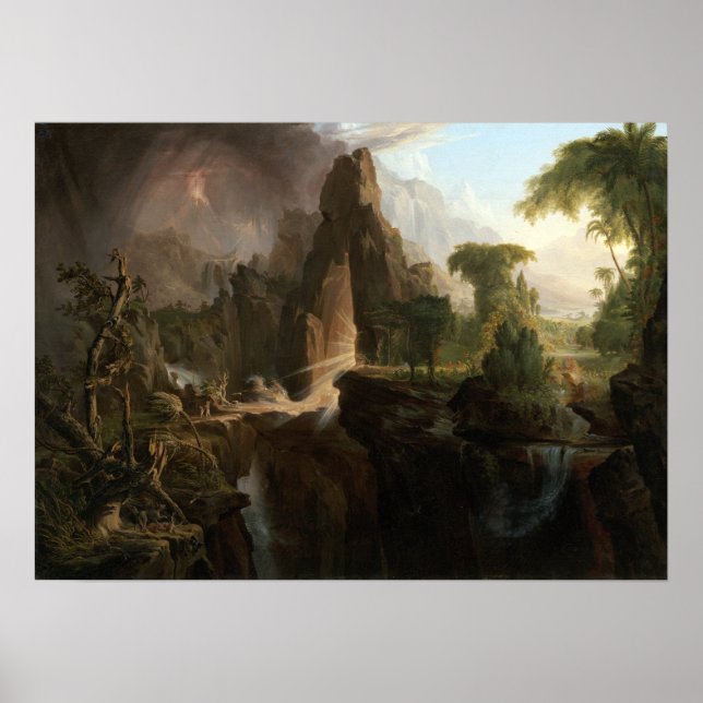 Affiche Thomas Cole Expulsion du Jardin d'Eden (Devant)
