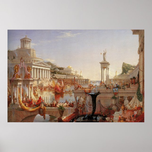 Affiche Thomas Cole Le cours de la consommation Empire (Devant)
