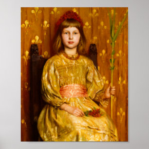 Affiche Thomas Cooper Gotch : Ma couronne et mon sceptre, 