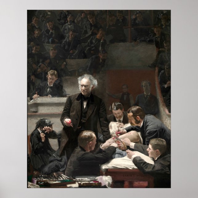 Affiche Thomas Eakins La Clinique Gross (Devant)