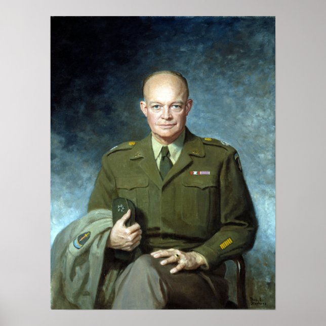Affiche Thomas Edgar Stephens Dwight D. Eisenhower (Devant)