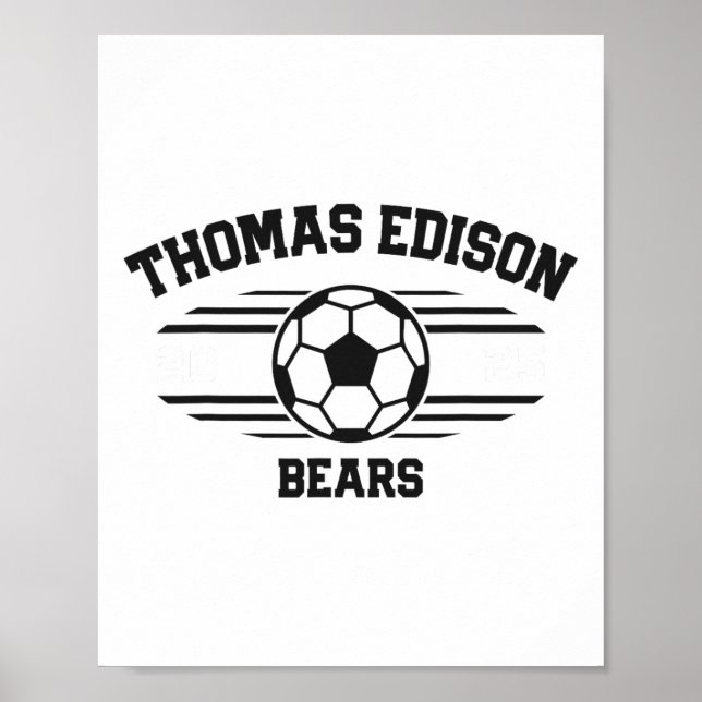 Affiche Thomas Edison Bears Football Byll 2025  (Devant)