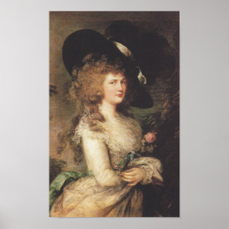 Affiche Thomas Gainsborough Lady Georgiana Cavendish