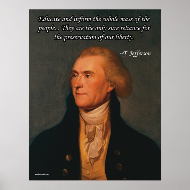 Affiche Thomas Jefferson (Devant)