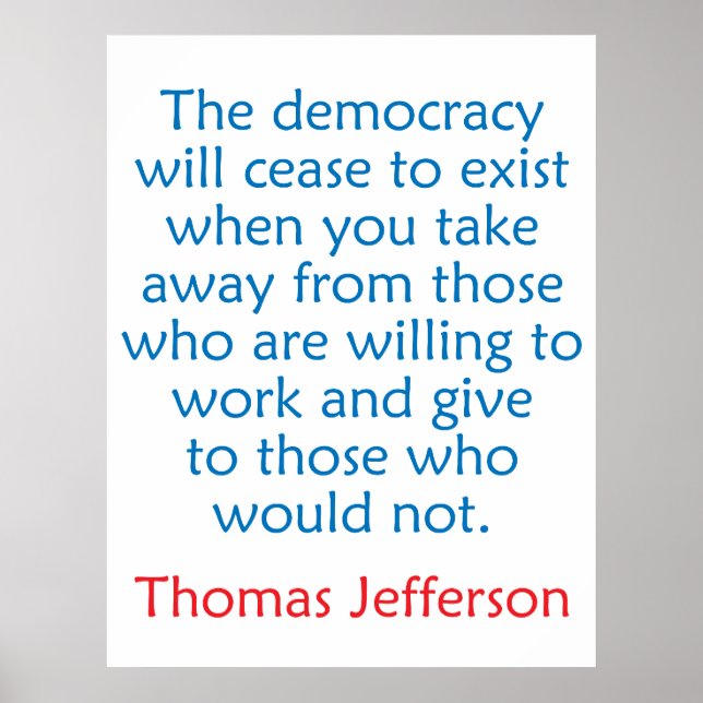 Affiche Thomas Jefferson #2 (Devant)