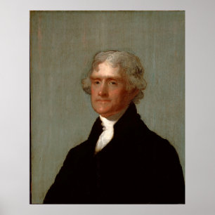 Affiche Thomas Jefferson par Gilbert Stuart (1821)