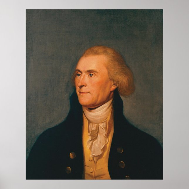 Affiche THOMAS JEFFERSON Portrait de Charles Willson Peale (Devant)