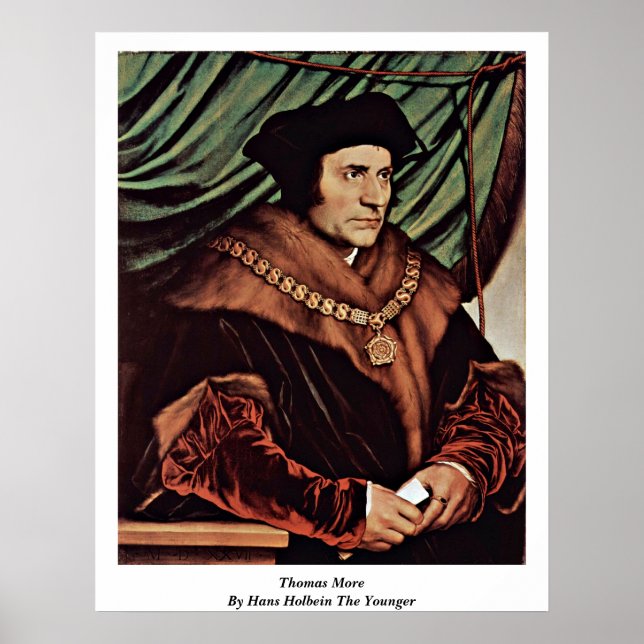 Affiche Thomas More Par Hans Holbein Le Jeune (Devant)