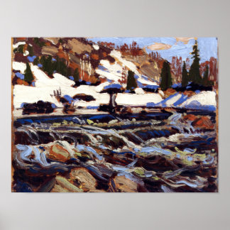Affiche Thomson - Les Rapids, peinture d'art