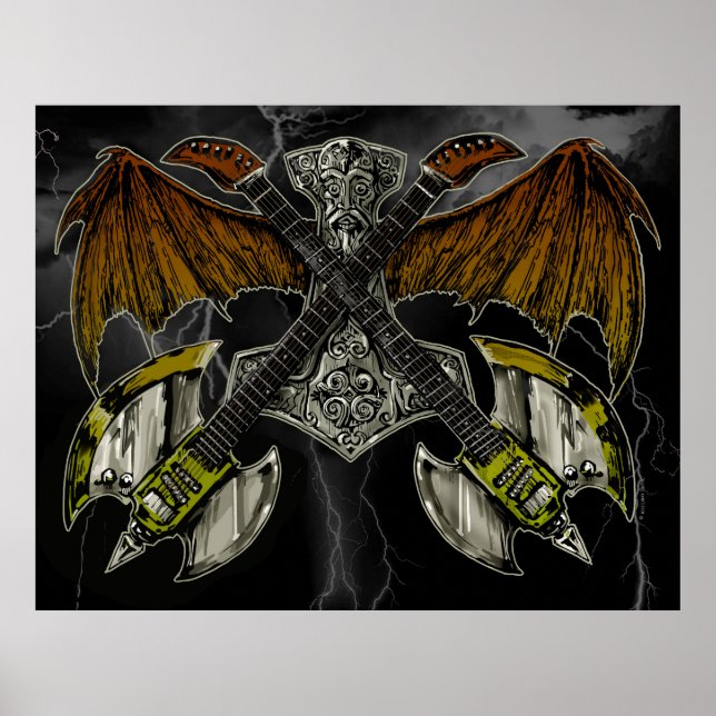 Affiche Thor Hammer des Dieux Guitares (Devant)
