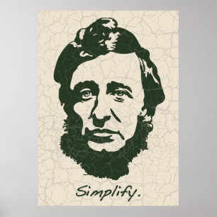 Affiche Thoreau - Simplifier