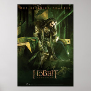 Affiche THORIN OAKENSHIELD™ sur le trône