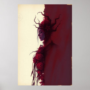 Affiche Thorns & Grace : Fleur de Crimson