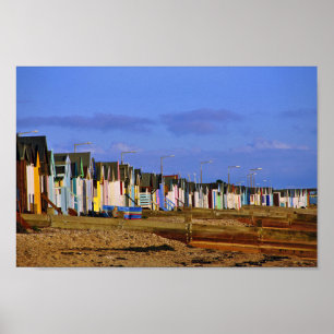 Affiche Thorpe Bay Beach Huts Essex Angleterre