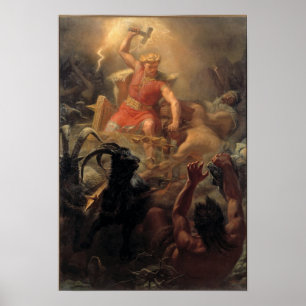 Affiche Thor's Fight with the Giants