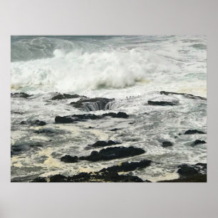 Affiche Thor's Well, cape Perpetua, Oregon Coast