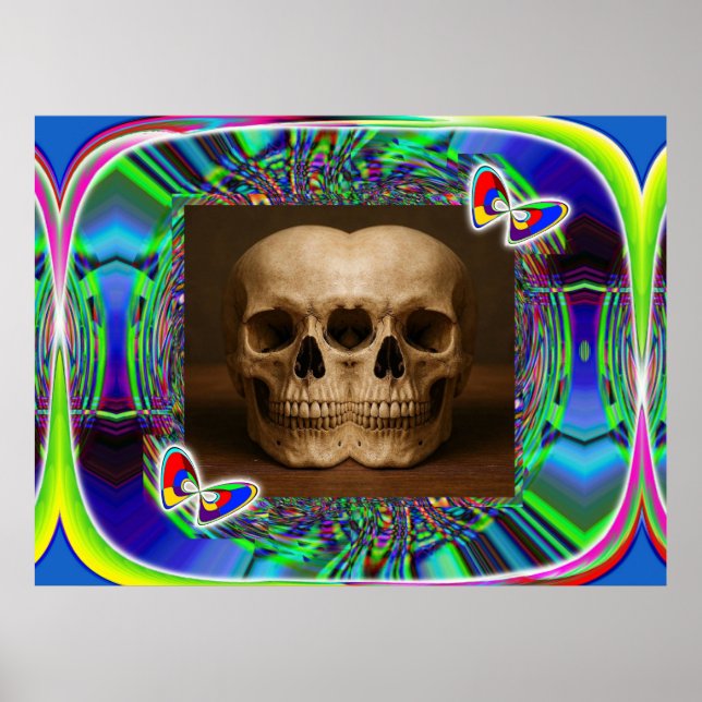 Affiche Three-eyed alien skull  (Devant)