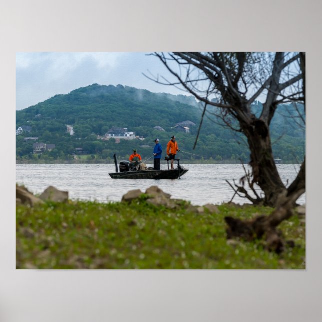 Affiche Three Fishermen On Table Rock (Devant)