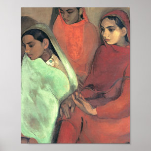 Affiche Three Girls By Amrita Sher Gil