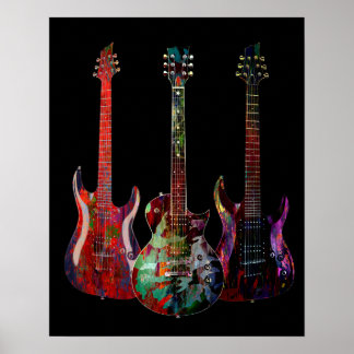 Affiche Three Guitars