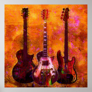 Affiche Three Guitars