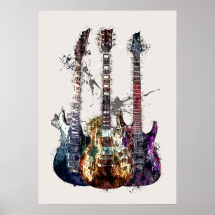Affiche Three Guitars