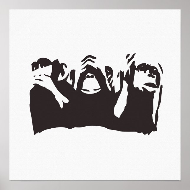 Affiche Three wise monkeys (Devant)