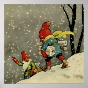 Affiche “Through the Snowstorm” by Jenny Nystrom