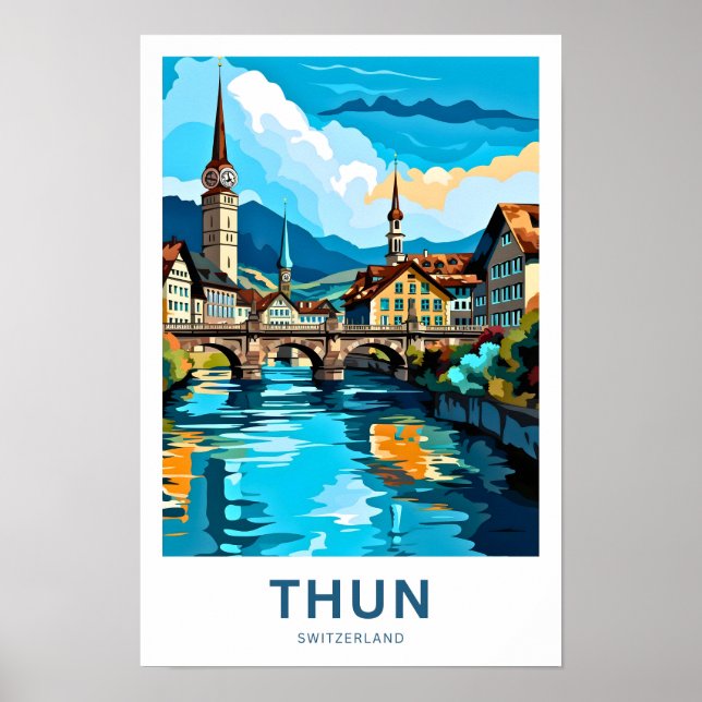 Affiche Thun Suisse - Imprimer (Devant)