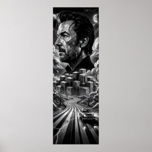 Affiche Thunder Road à travers la nuit