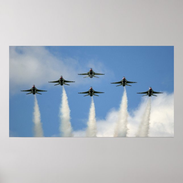 Affiche Thunderbirds volant en formation (Devant)