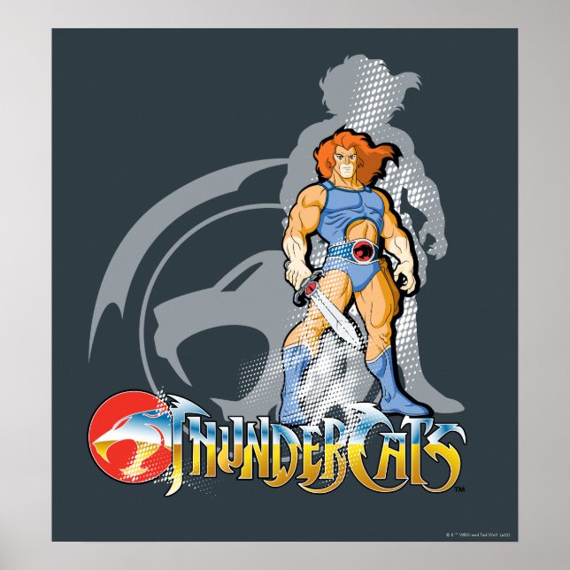Affiche ThunderCats | Lion-O Halfttone Shadow Graphic (Devant)