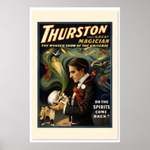 Affiche Thurston le Grand Magicien 1914 Style Vintage