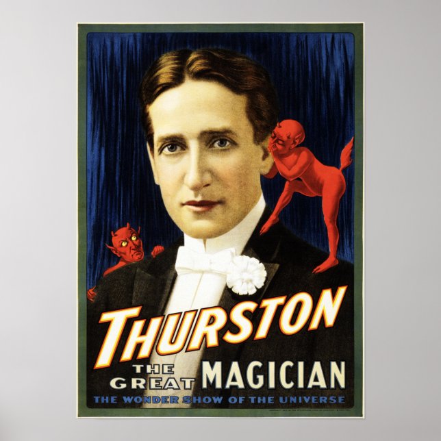 Affiche THURSTON Le Grand Magicien Retro American Theatre (Devant)
