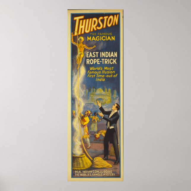 Affiche Thurston le magicien - East Indian Rope Trick (Devant)