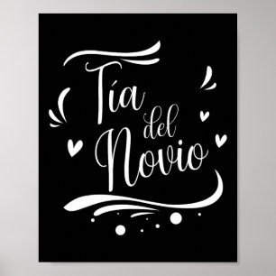 Affiche Tia Del Novio Tante Espagnole Du Mariage Groom