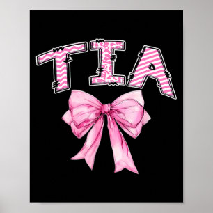 Affiche Tia fille d'anniversaire correspondant coquette ar